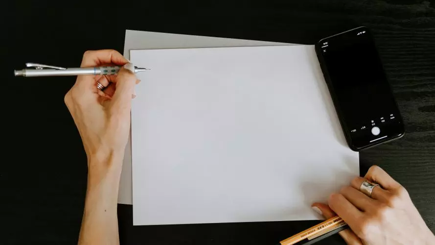 Pen and paper