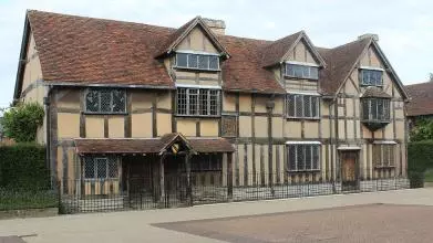The building William Shakespeare was born in. 