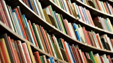 books on a bookshelf